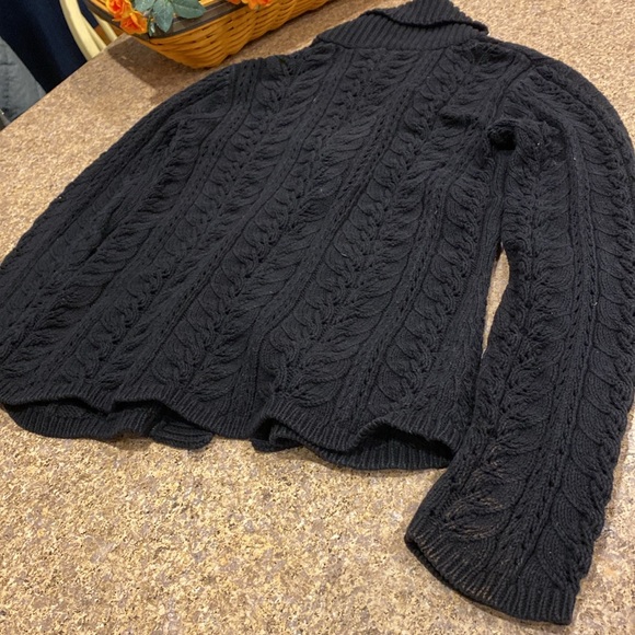 J Jill Black Long Sleeve Sweater With FLAWS Small - Picture 13 of 16